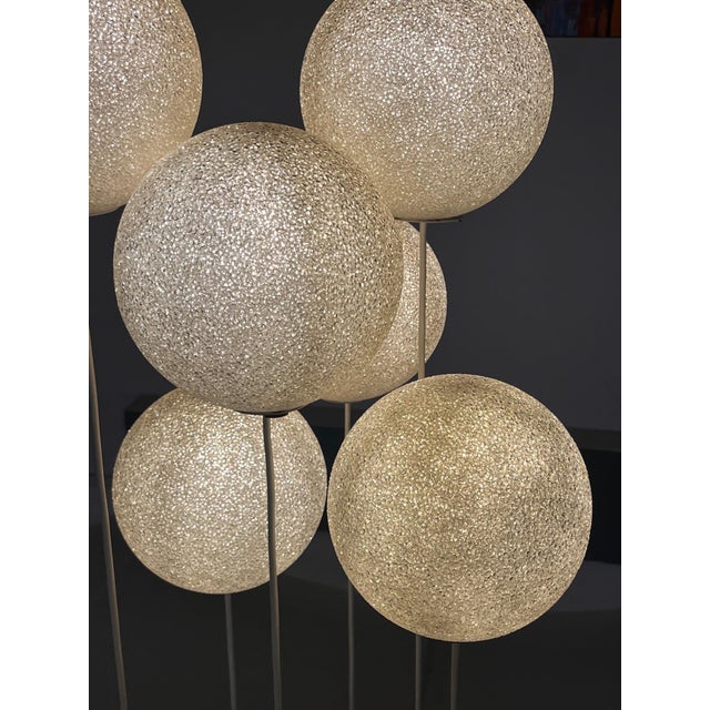 Mid-Century Modern Mid-Century Cascade Lamp in Teak & Granulate Balls, 1970s For Sale - Image 3 of 11