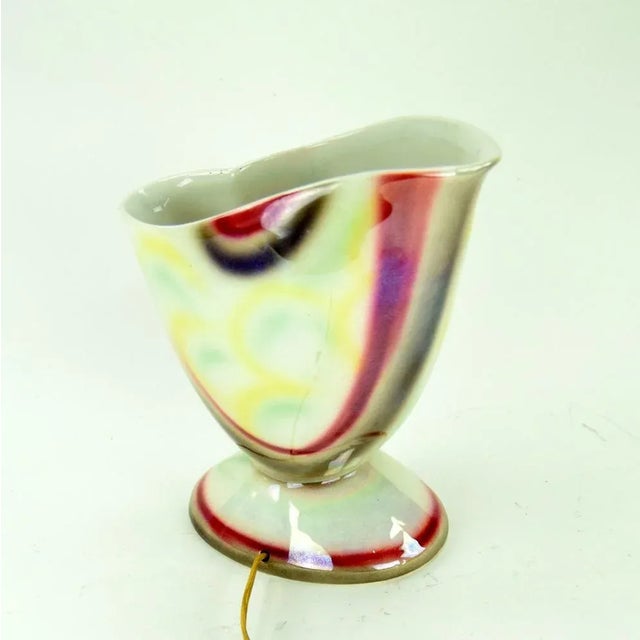 Mid-Century Modern Porcelain Desk Lamp For Sale - Image 4 of 7