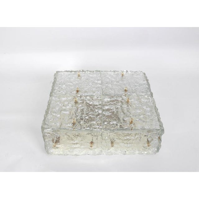 Large Murano Glass Flushmount by Kalmar, Austria, 1960s For Sale - Image 3 of 8