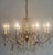 Brass and Lead Crystal 8-Light Chandelier, 1960s For Sale - Image 11 of 15