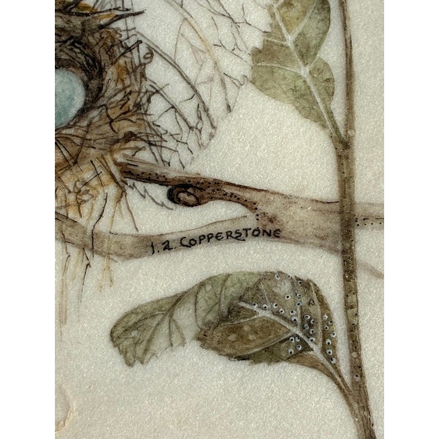 Brown Vintage 1970s Mixed Media Painting "Whisper" by Jan Copperstone For Sale - Image 8 of 12