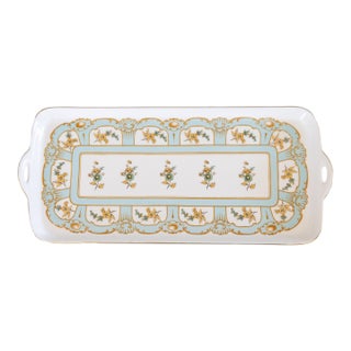 Vintage French Limoges Style Porcelain Tray For Sale