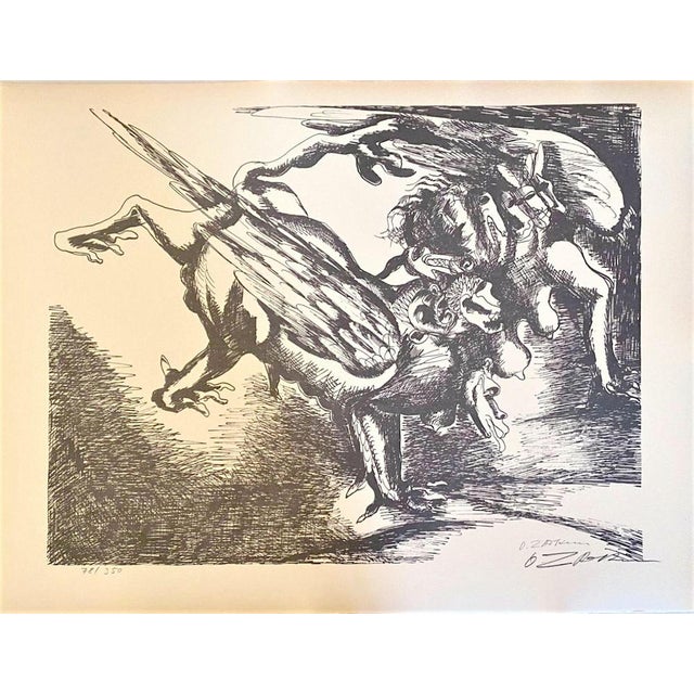Ossip Zadkine, The Labors of Hercules, Fight Against the Hydra of Lerna, Lithograph For Sale - Image 4 of 4