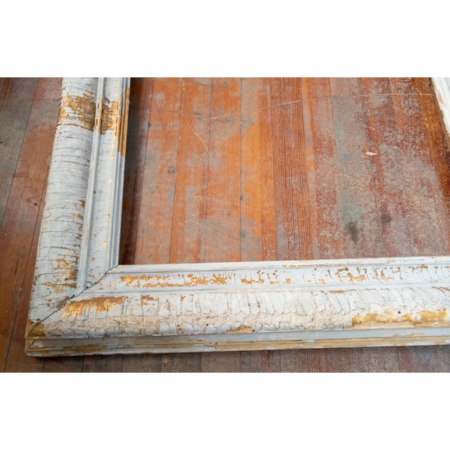 Wood 20th Century Rustic Wabi Sabi Newcomb-Macklin Gilt Plaster Painting Picture Frame For Sale - Image 7 of 12