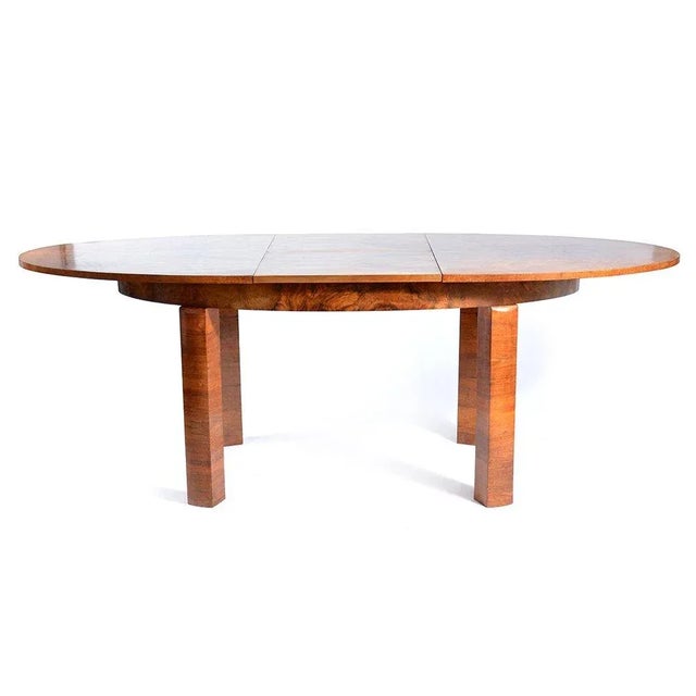 Large Art Deco Extendable Dining Table, 1930s For Sale - Image 3 of 12