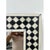 Art Deco Style Black & White Resin Diamond Design Wall, Table or Mantel Mirror For Sale - Image 4 of 12