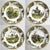 Yellow Early 19th Century French Creil Cabinet/Wall Plates- Set of 4 For Sale - Image 8 of 8