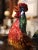 Ceramic Large French Barbotine Majolica Rooster Sculpture From Normandy For Sale - Image 7 of 11