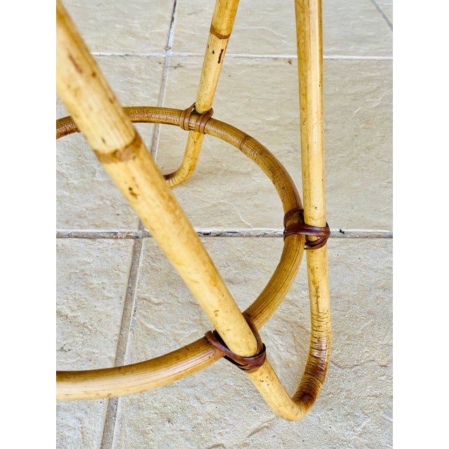 Mid-Century Bamboo and Rattan Side Table, 1960s For Sale - Image 12 of 18