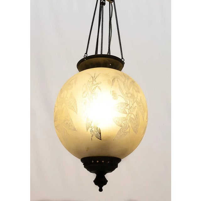 Metal Art Nouveau Suspension, 1900s For Sale - Image 7 of 9