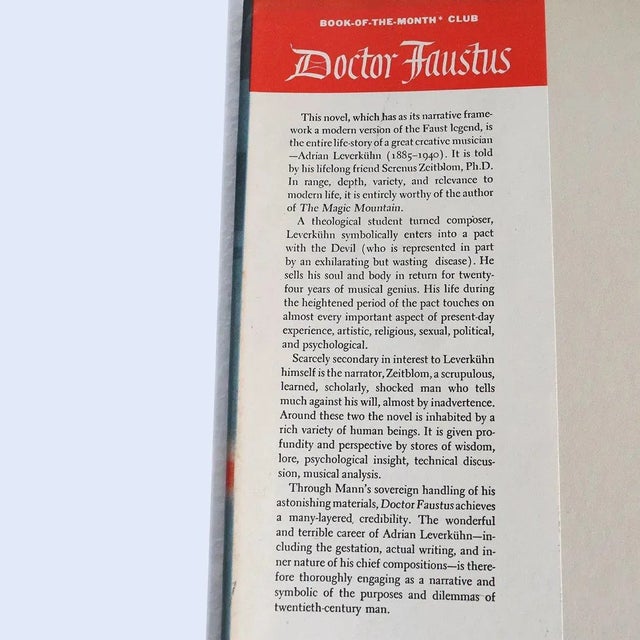 1940s Vintage Doctor Faustus by Thomas Mann Book For Sale - Image 5 of 9