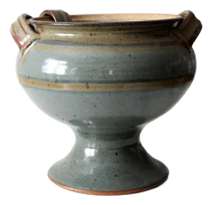 Vintage Studio Pottery Serving Bowl and Ladle Set