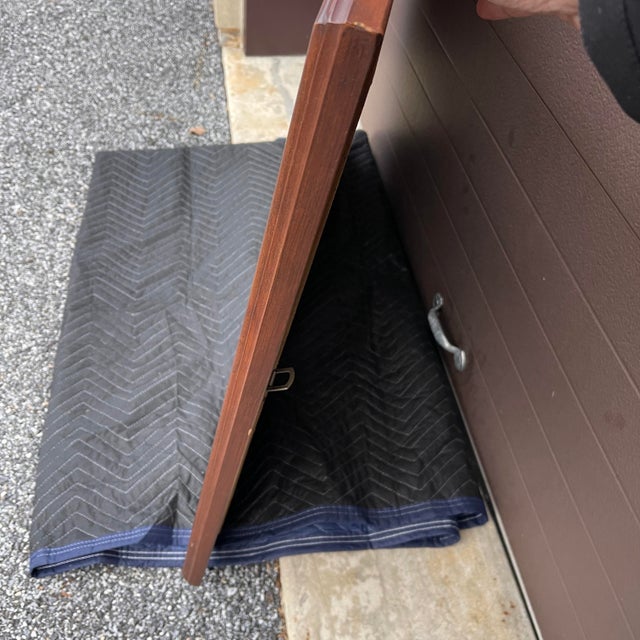 Late 20th Century Vintage Pennsylvania House Traditional Solid Cherry Large Rectangular Wall Mirror For Sale - Image 5 of 10