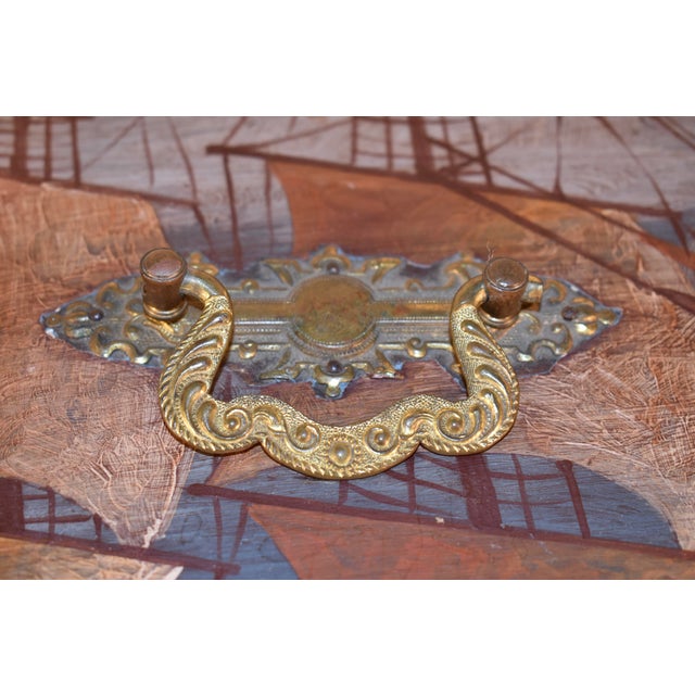 !9th Century Pine Box With Hand-Painted Decoration For Sale - Image 10 of 12