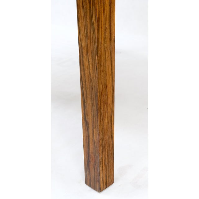 Dunbar Zebra Wood Square Side Lamp Occasional Coffee Table Stand For Sale - Image 9 of 12