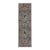 Blue Gray and Red Floral Wool Runner Rug, Persian Style, 2'9" X 9'7" For Sale