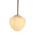 Vintage MCM Pendant Light in Milk White Glass from Pegasam Spain For Sale - Image 3 of 9