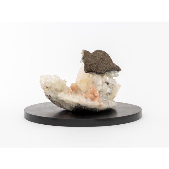 Celestite, Calcite, and Quartz Crystal Specimen For Sale - Image 9 of 14