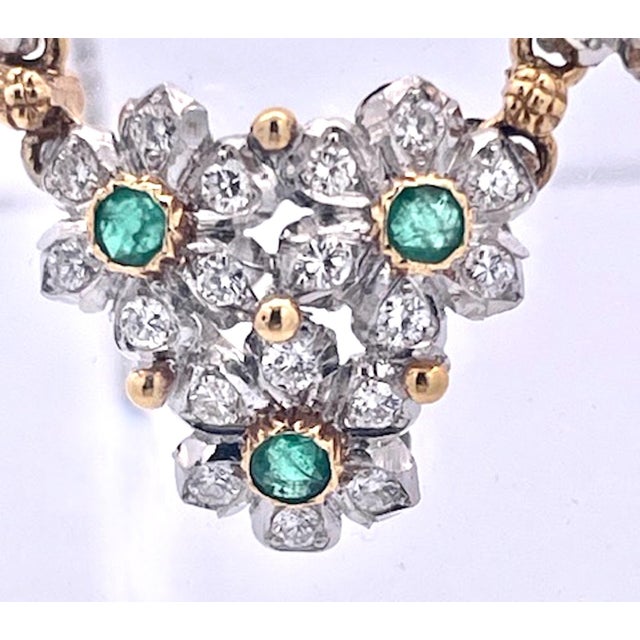 This necklace is special as it is a garland of flowers. This matches Many Buccellati pieces. I just love the Emeralds and...