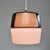 Vintage Peill & Putzler Mid Century Modern Smoked Glass Pendant Light Modernist | Amethyst Purple Color Block Ceiling Lamp For Sale - Image 6 of 12