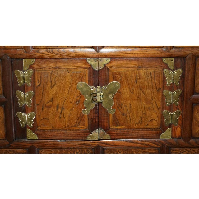 Wood Korean Scholars Side Tables with Drawers, 1950s, Set of 2 For Sale - Image 7 of 18