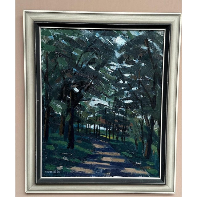 Ingvar Walterström, Forest Road III, 1960s, Oil on Canvas, Framed For Sale - Image 4 of 18