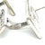 Metal 1990s Georg Jensen Estate Mens Cufflinks Set With Tie Pin Without Back of Tie Pin Silver, 3 Pieces For Sale - Image 7 of 9