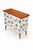 Scandinavian Modern Teak Commode with Clover Wallpaper by Josef Frank For Sale - Image 3 of 10