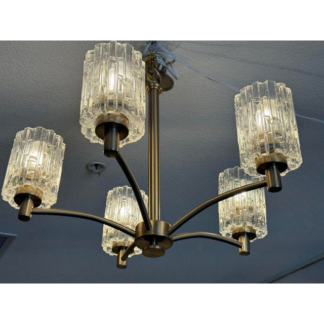 Metal Possini Euro Icelight Chandelier For Sale - Image 7 of 11