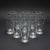 Mid-Century Modern 11 Sasaki Noritake Bamboo Etched Juice Glasses-Vintage-Japan-MCM Barware Set For Sale - Image 3 of 11