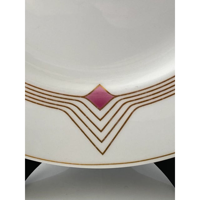Art Deco 1980s Villeroy & Boch Origo Bone China Salad Plates - Set of 7 For Sale - Image 3 of 8