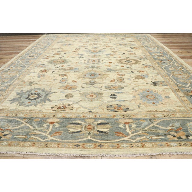 Persian Sultanabad Rug - 11'10 X 15'06 For Sale In Dallas - Image 6 of 9