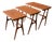 Danish No. 40 Nesting Tables in Teak by Erling Torvits for Heltborg Møbler, 1960s, Set of 3 For Sale