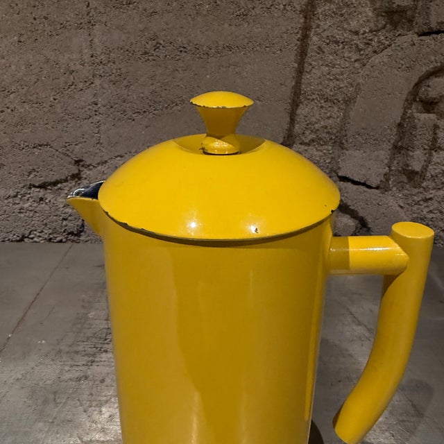 For your consideration, a Frieling double-walled stainless steel French press coffee maker in the "Sunshine Yellow" color...