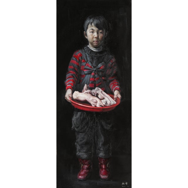 Wei Yi 魏艺, Zhang Chunhua from Childhood, Larger Than Life, 2010, Oil on Canvas For Sale - Image 7 of 7