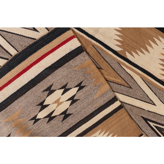 Textile Antique Navajo Style Rug 3'9 X 5'4 For Sale - Image 7 of 8