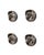 Space Age Set of 4 Chrome Plastic Coat Hangers, Olaf Von Bohr, Kartell Italy 1960s For Sale - Image 6 of 14