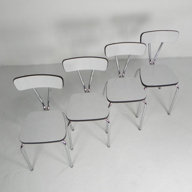 Formica Dining Table Chairs, 1960s, Set of 4 For Sale - Image 12 of 18
