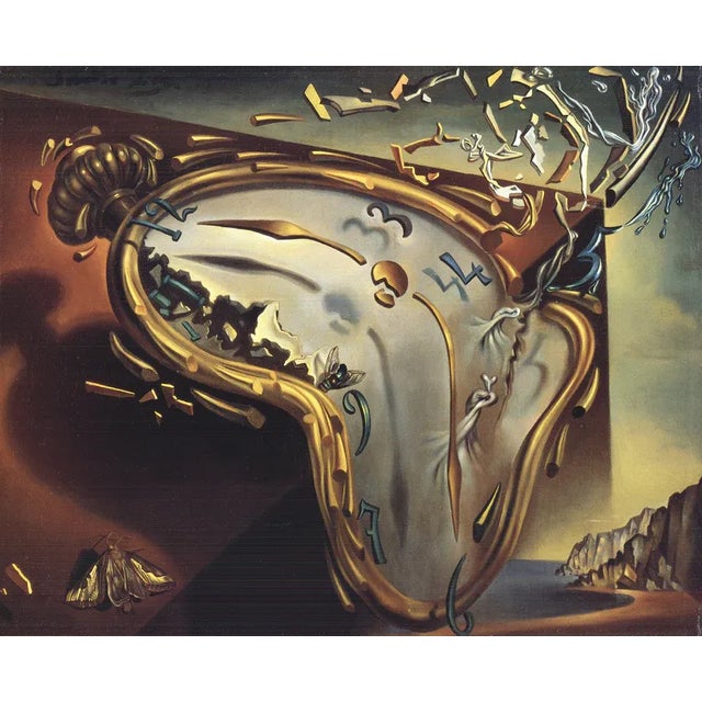 Artist: Salvador Dali Title: Soft Watch at the Moment of First Explosion Year: 1995 Signed: No Medium: Offset Lithograph...
