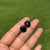 Contemporary 14k Gold 6.97ct Bold Deep Blue Sapphire Stud Earrings With Black Rhodium For Sale - Image 3 of 15