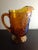 Gold 1970 Indiana Glass Marigold Carnival Glass Grape Pattern Large Pitcher For Sale - Image 8 of 8