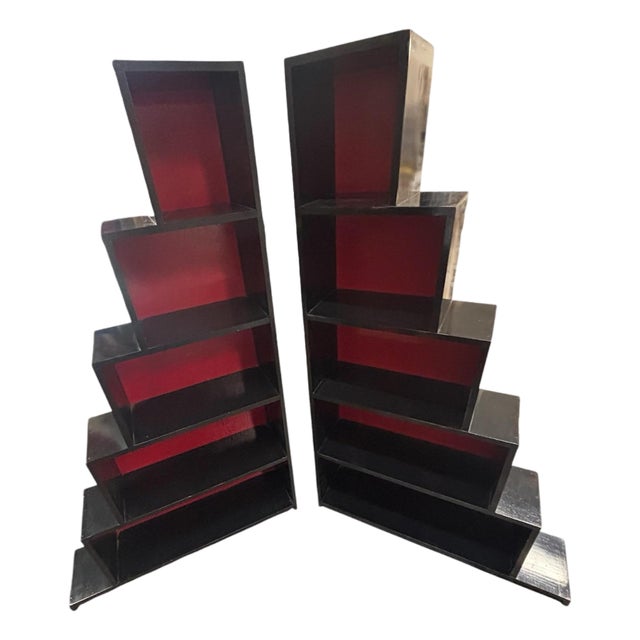 1990s Art Deco Bookends / Shelves, 2 Pieces For Sale