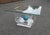 1980s Vintage Square Coffee Table in Acrylic with Marble and Glass, 1980s For Sale - Image 5 of 16