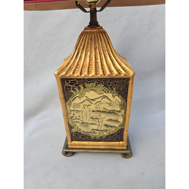Asian 1950s Japanese Style Lamps - Pair For Sale - Image 3 of 10