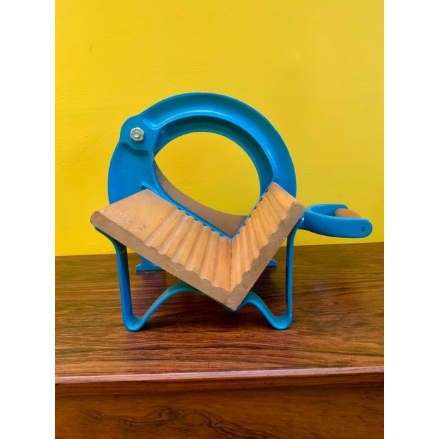 Danish Baby Blue Bread Cutter From Royal Raadvad, 1970s For Sale - Image 10 of 12