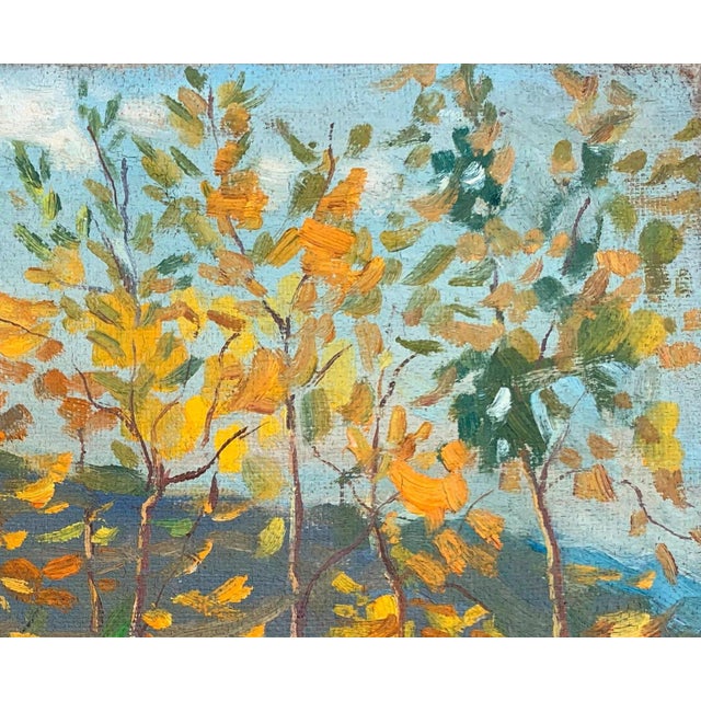 Realism Forest Landscape Oil Painting, Ukrainian Soviet Art, 1961 30-36 For Sale - Image 3 of 6