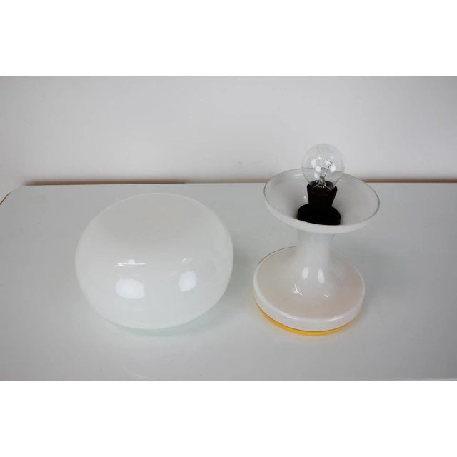 Glass Table Lamp by Valasske Mezirici, 1970s For Sale - Image 3 of 10