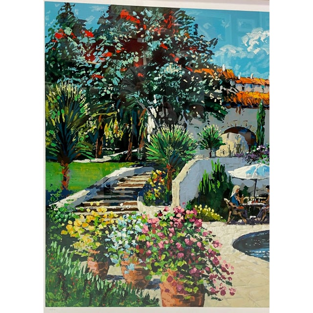 Contemporary Kerry Hallam Montecito Enhanced Serigraph, 1999 For Sale - Image 3 of 11