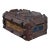 Antique Hand Carved Tramp Art Box With “Aus Liebe” Inscription Folk Art For Sale