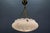 Art Deco White and Pink Marbled Glass and Brass Pendant Light, 1930s For Sale - Image 15 of 18